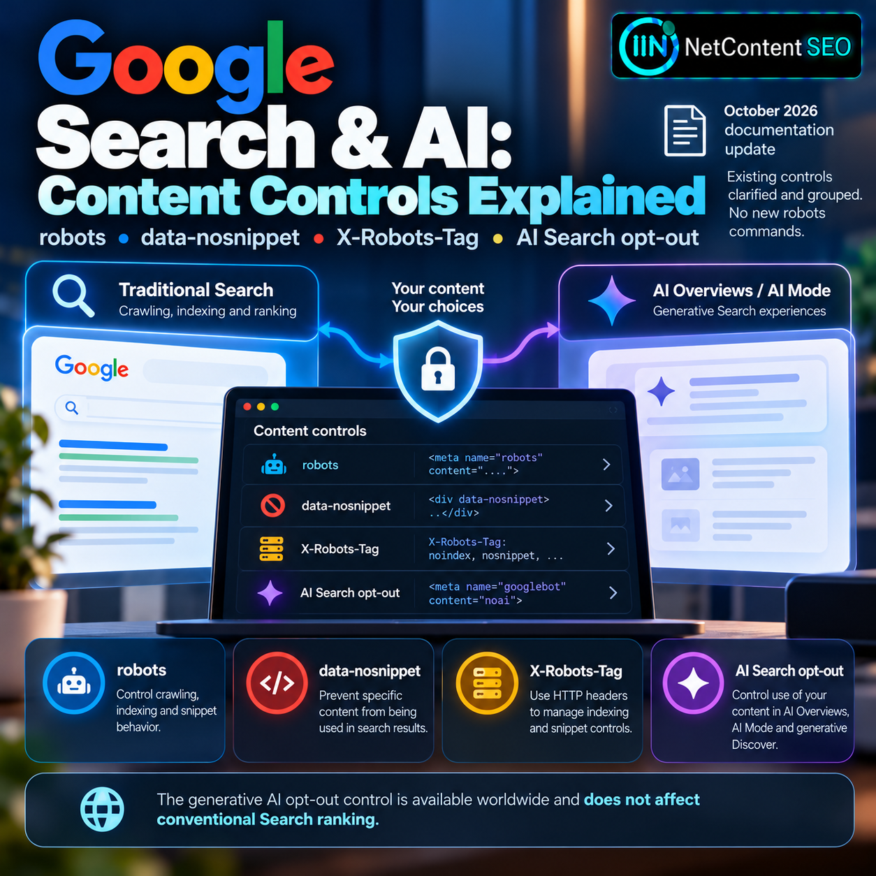 Google Clarifies Search and AI Content Controls: Robots, Data-Nosnippet and the Generative AI Opt-Out
